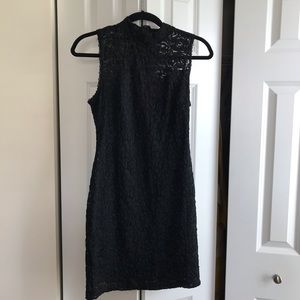 Black lace dress